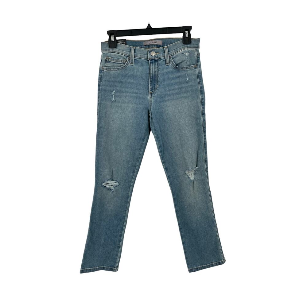 Joe's Jeans straight crop Mid-Rise Distressed Denim size 26